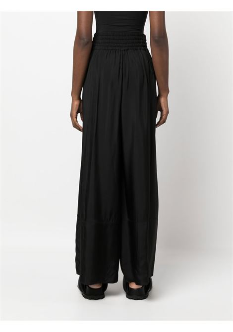 Black pressed-crease palazzo trousers - women JIL SANDER | J01KA0101J65052001